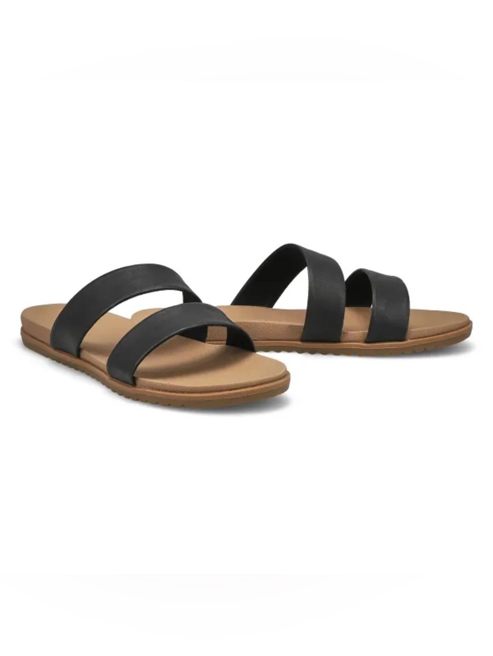 New SoftMoc Marianne Black Slip on Sandals Size 9